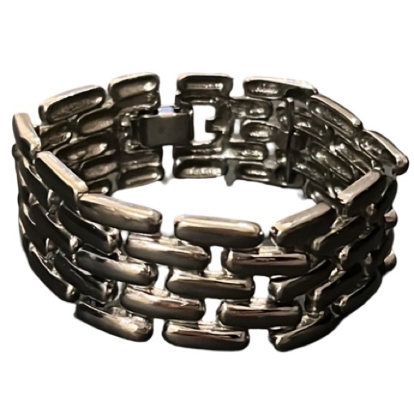 Givenchy Silver Plated Panther Chain Link Chunky Runway Bracelet - Picture 6 of 14